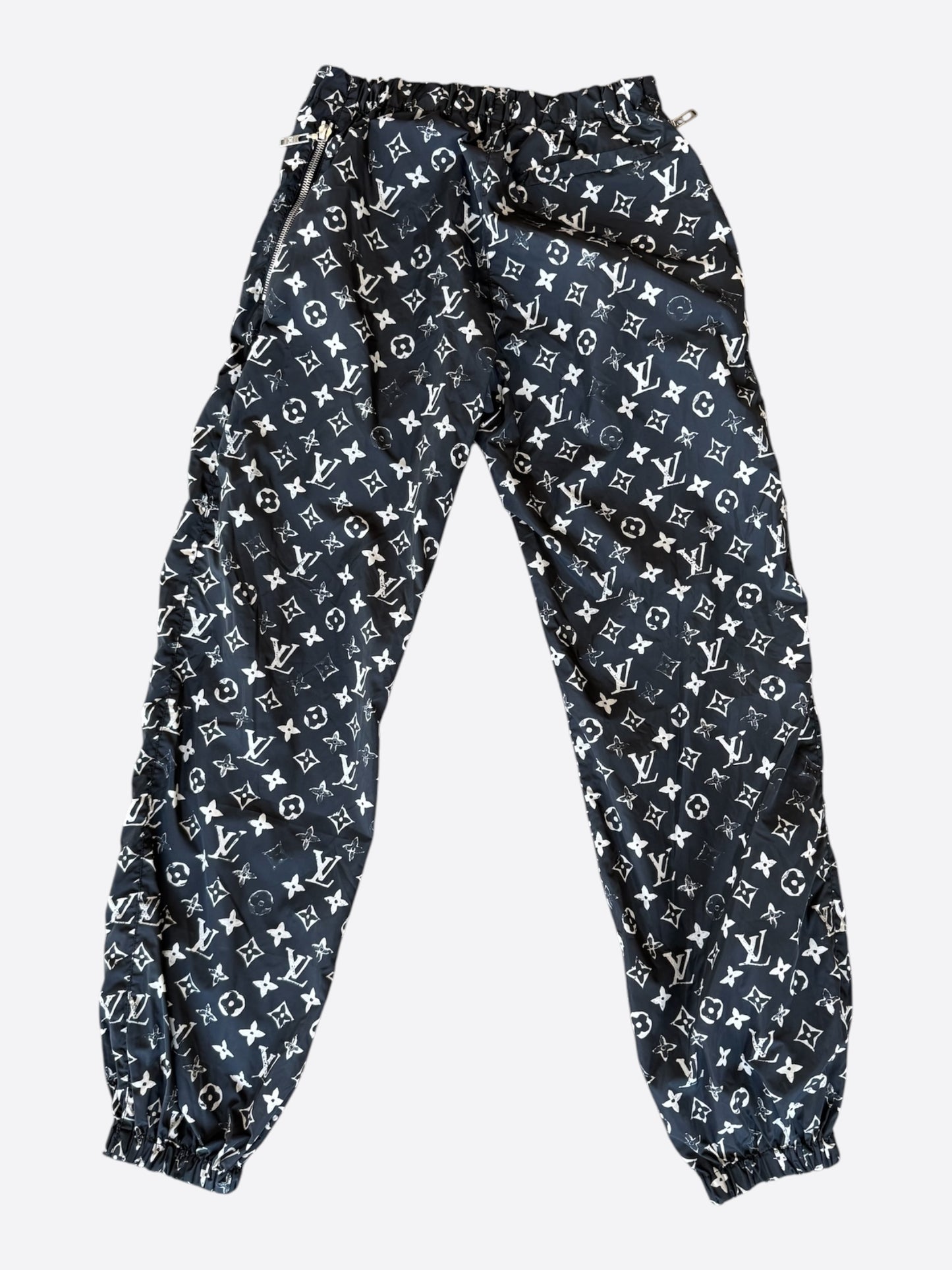 Louis Vuitton Black & White Monogram Women's Track Pants