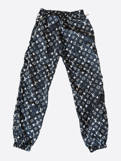 Louis Vuitton Black & White Monogram Women's Track Pants
