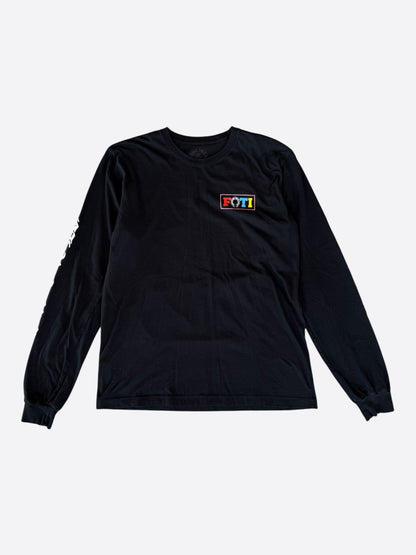 Chrome Hearts Black Multicolor Foti Logo Longsleeve T-Shirt