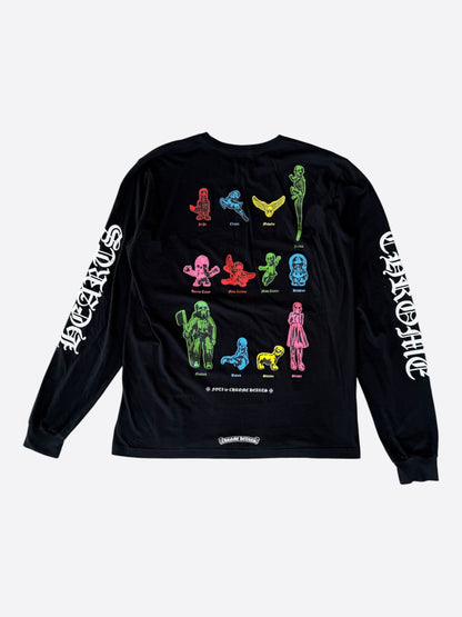 Chrome Hearts Black Multicolor Foti Logo Longsleeve T-Shirt