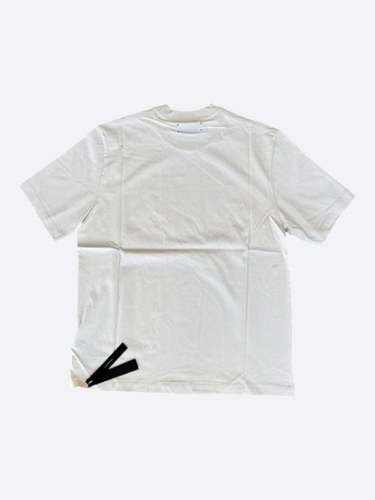 Amiri White & Red Staggered Logo T-Shirt