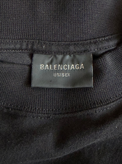 Balenciaga Black & Orange Bitcoin Logo T-Shirt