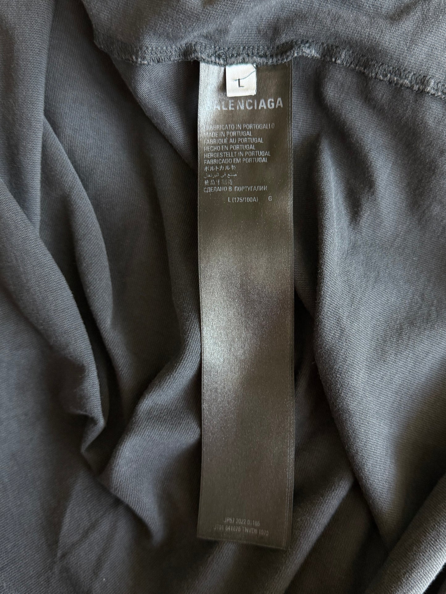 Balenciaga Black & White XXXL Logo T-Shirt