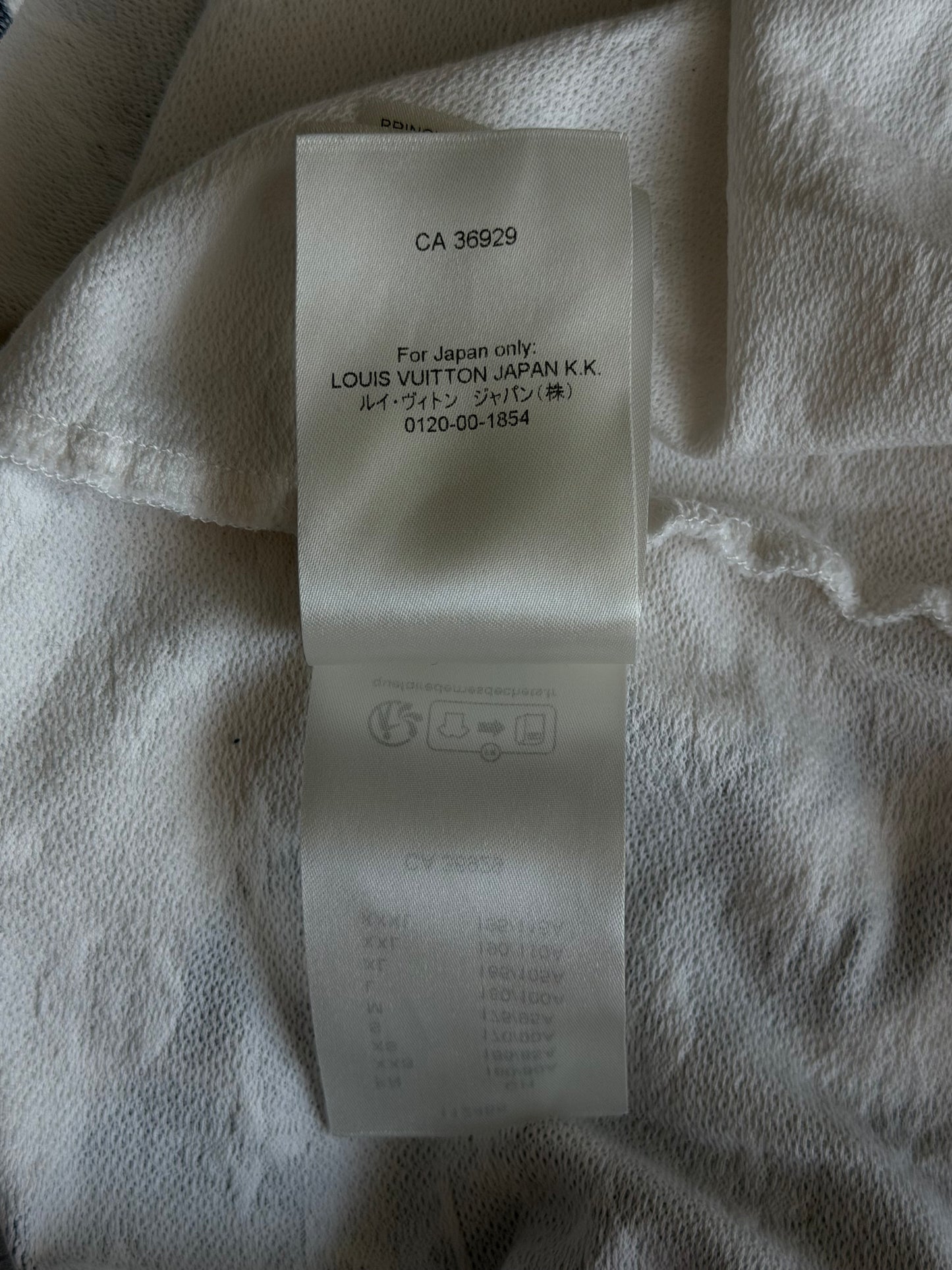 Louis Vuitton White & Blue Floral Monogram T-Shirt