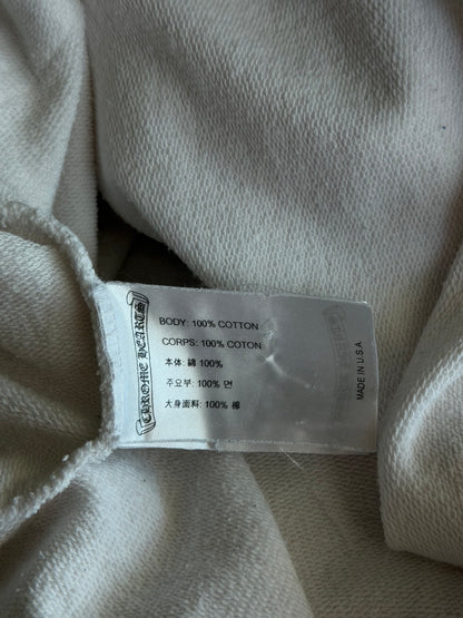 Chrome Hearts White & Black Cross Jacquard Horseshoe Logo Hoodie
