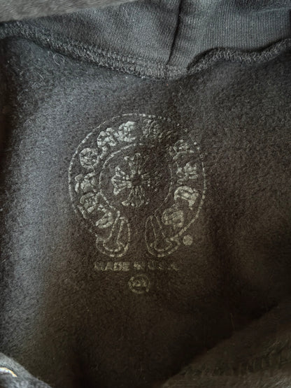 Chrome Hearts Black & White T-Bar Logo Hoodie