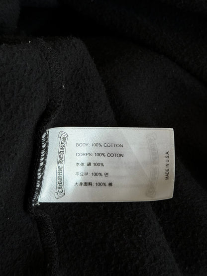 Chrome Hearts Black & White T-Bar Logo Hoodie