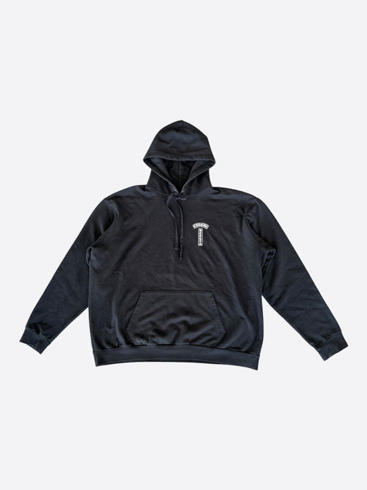Chrome Hearts Black & White T-Bar Logo Hoodie