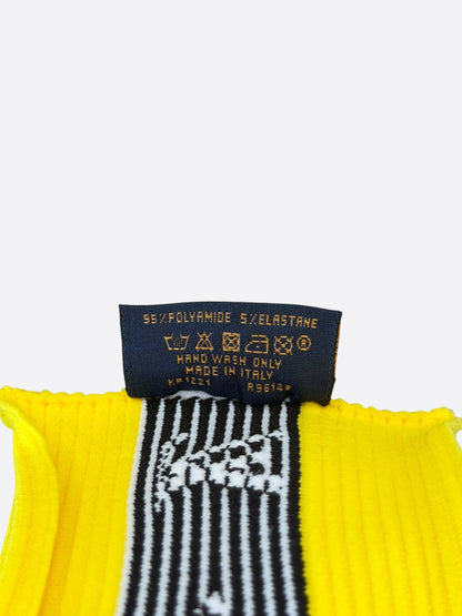 Louis Vuitton Yellow & White Striped Headband