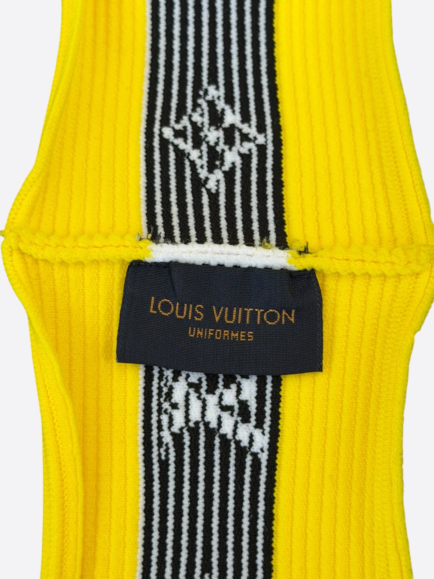 Louis Vuitton Yellow & White Striped Headband