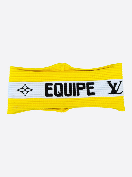 Louis Vuitton Yellow & White Striped Headband