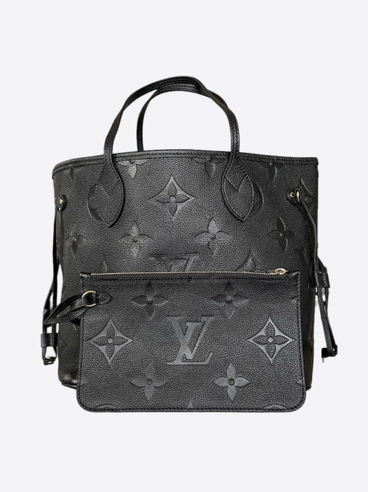 Louis Vuitton Black Empreinte Monogram Neverfull MM