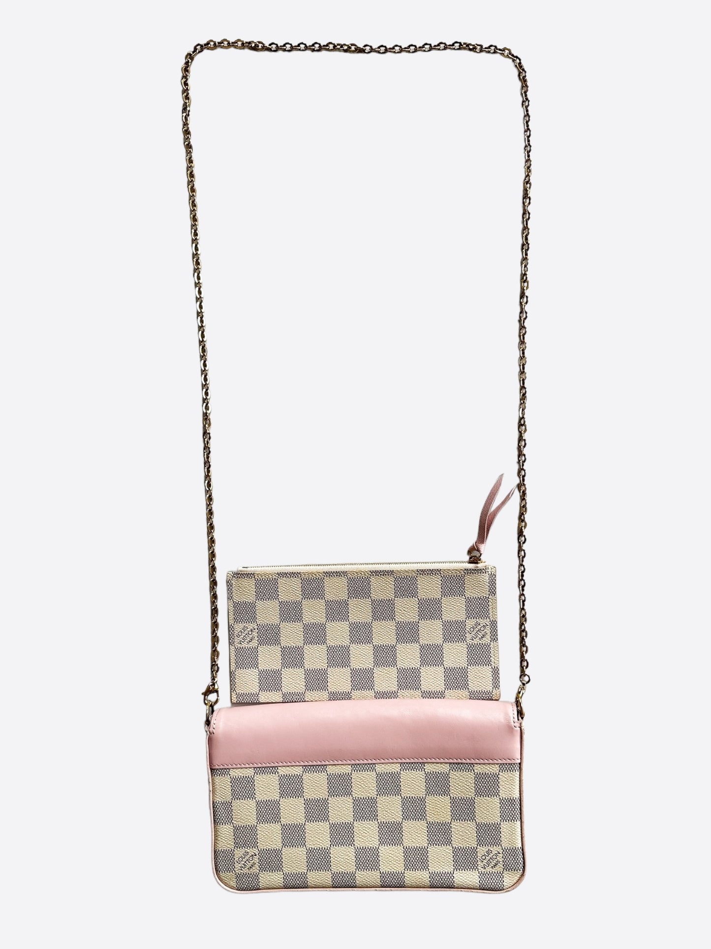 Louis Vuitton Pink Damier Azure Pochette Felicie