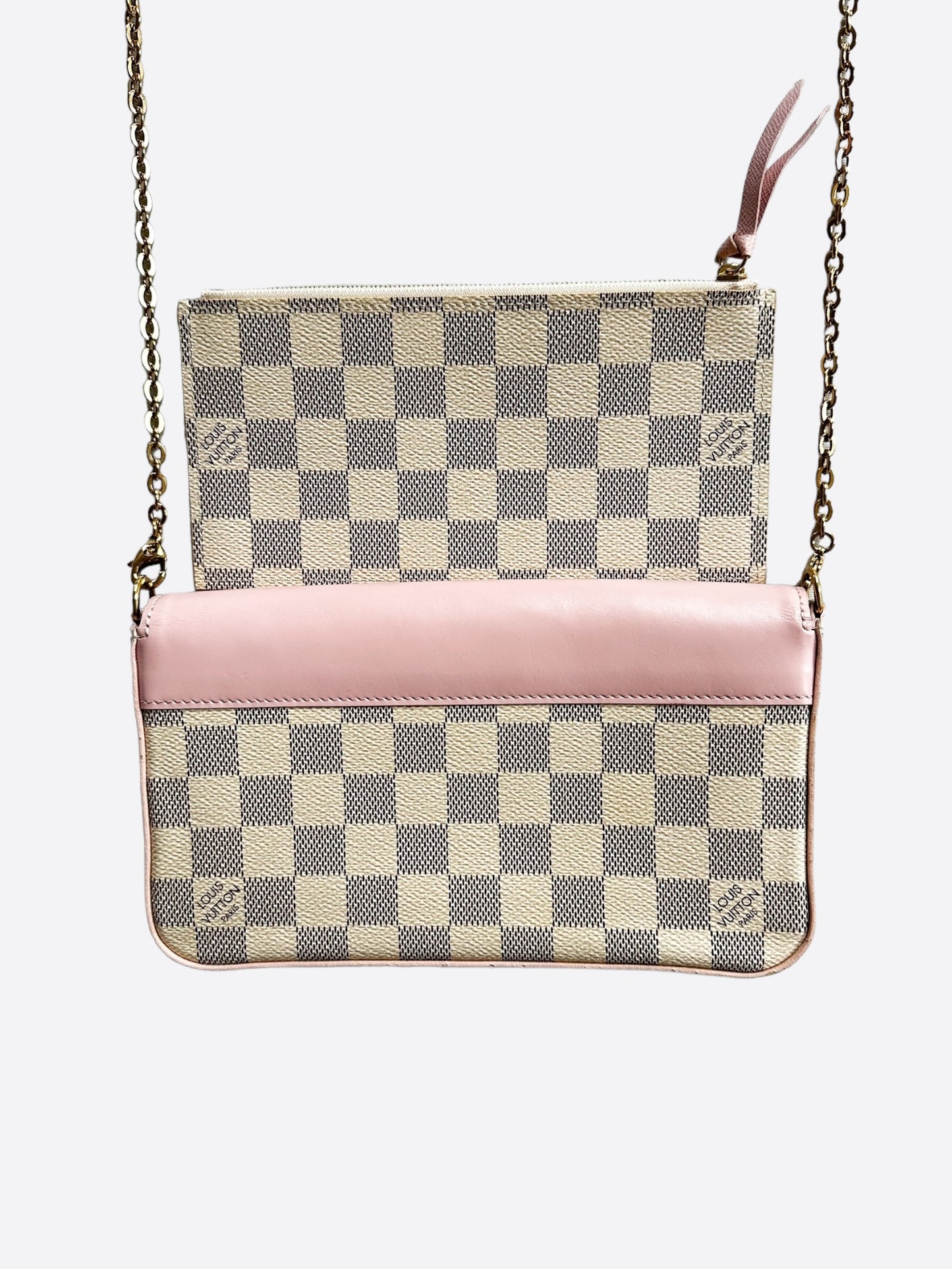 Louis Vuitton Pink Damier Azure Pochette Felicie