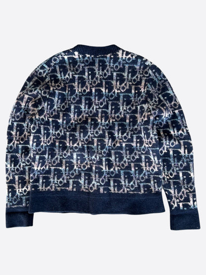 Dior Navy Oblique Wool Sweater