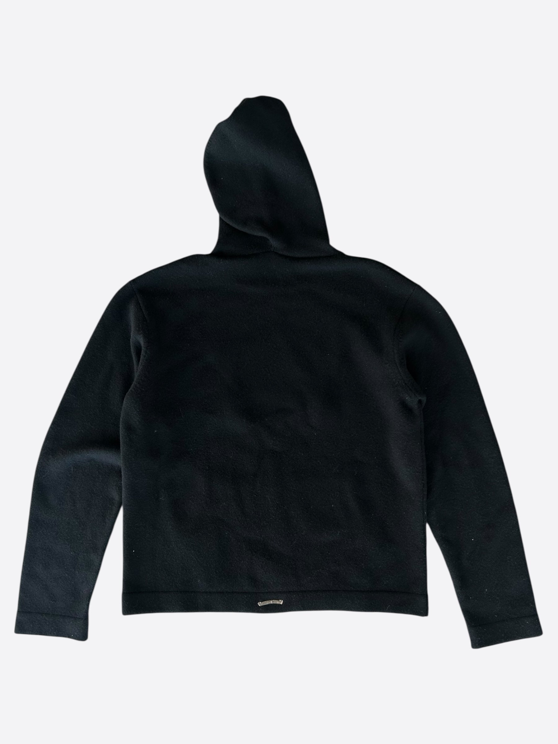 一点物♪【CHROME HEARTS】CASHMERE CROSS PATCH HOODIE Chrome Hearts Cross Patch Cashmere Pullover Hoodie - SRM