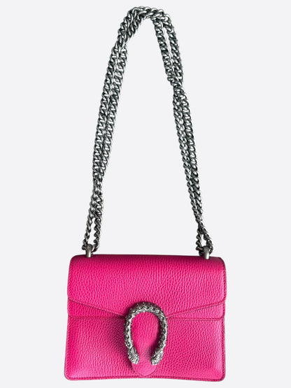 Gucci Pink Leather Dionysus Small Shoulder Bag