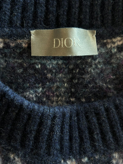 Dior Navy Oblique Wool Sweater