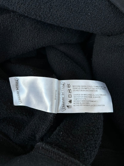 Chrome Hearts Black & Pink Floral Logo Hoodie