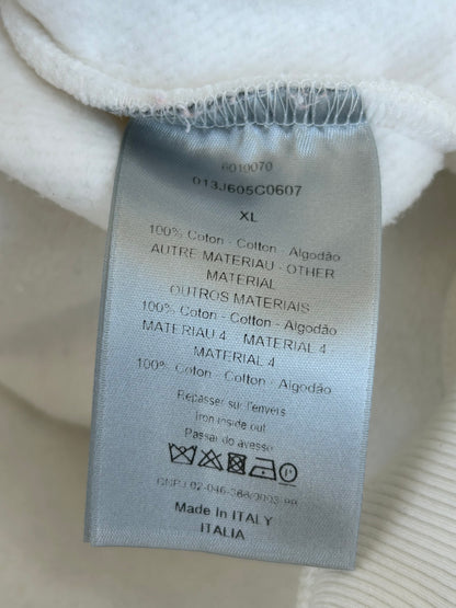 Dior White Oblique Towel Hoodie