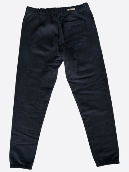Chrome Hearts Black & White Triple Cross Embroidered Sweatpants