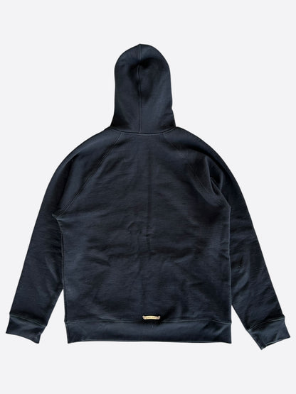 Chrome Hearts Black & White Triple Cross Embroidered Hoodie