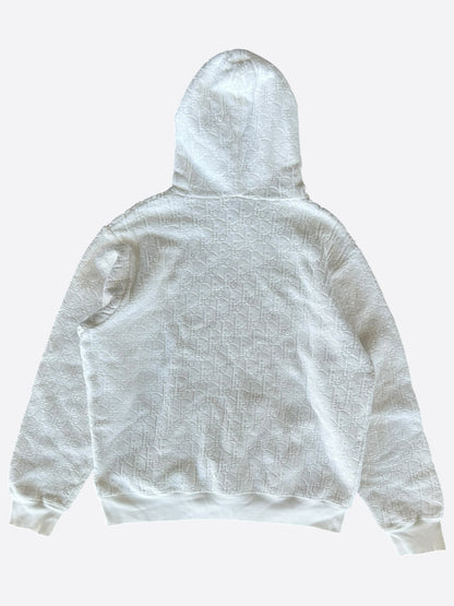 Dior White Oblique Towel Hoodie