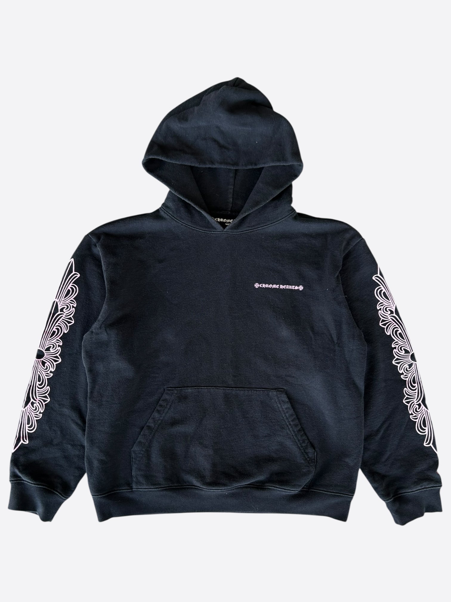Chrome Hearts Black & White Las Vegas Horseshoe Logo Zip Up