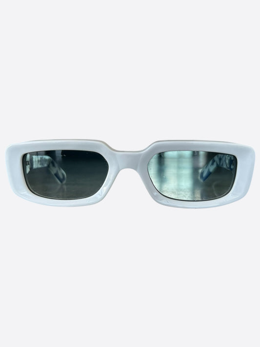 Chrome Hearts White & Silver Zelda Glasses