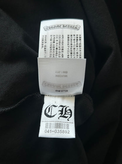 Chrome Hearts Black & White Neck Logo T-Shirt