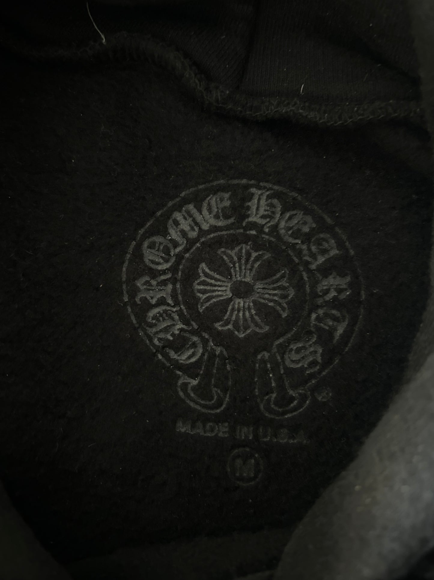 Chrome Hearts Black & Multicolor Foti Horseshoe Logo Hoodie