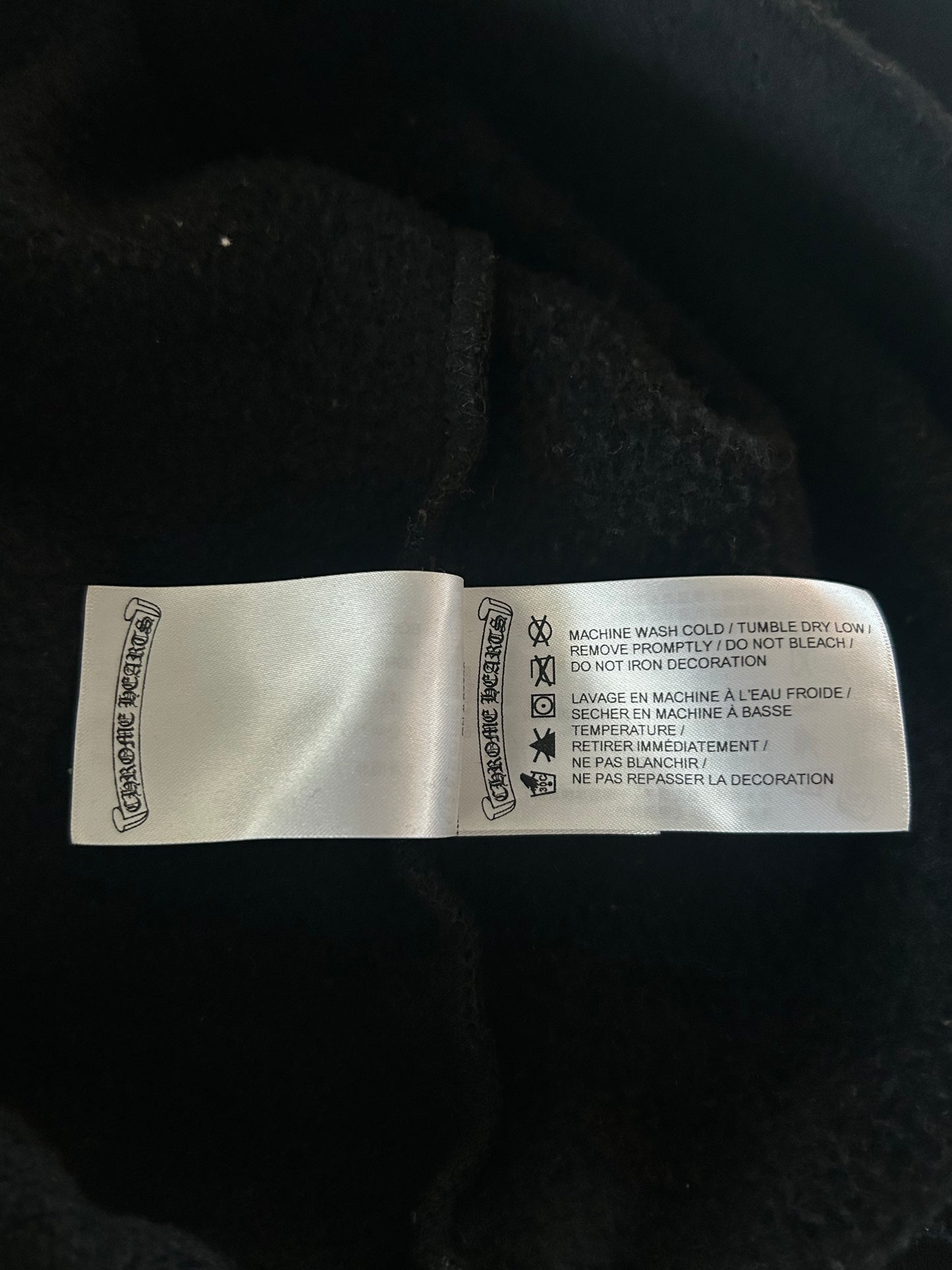 Chrome Hearts Black & Multicolor Foti Horseshoe Logo Hoodie