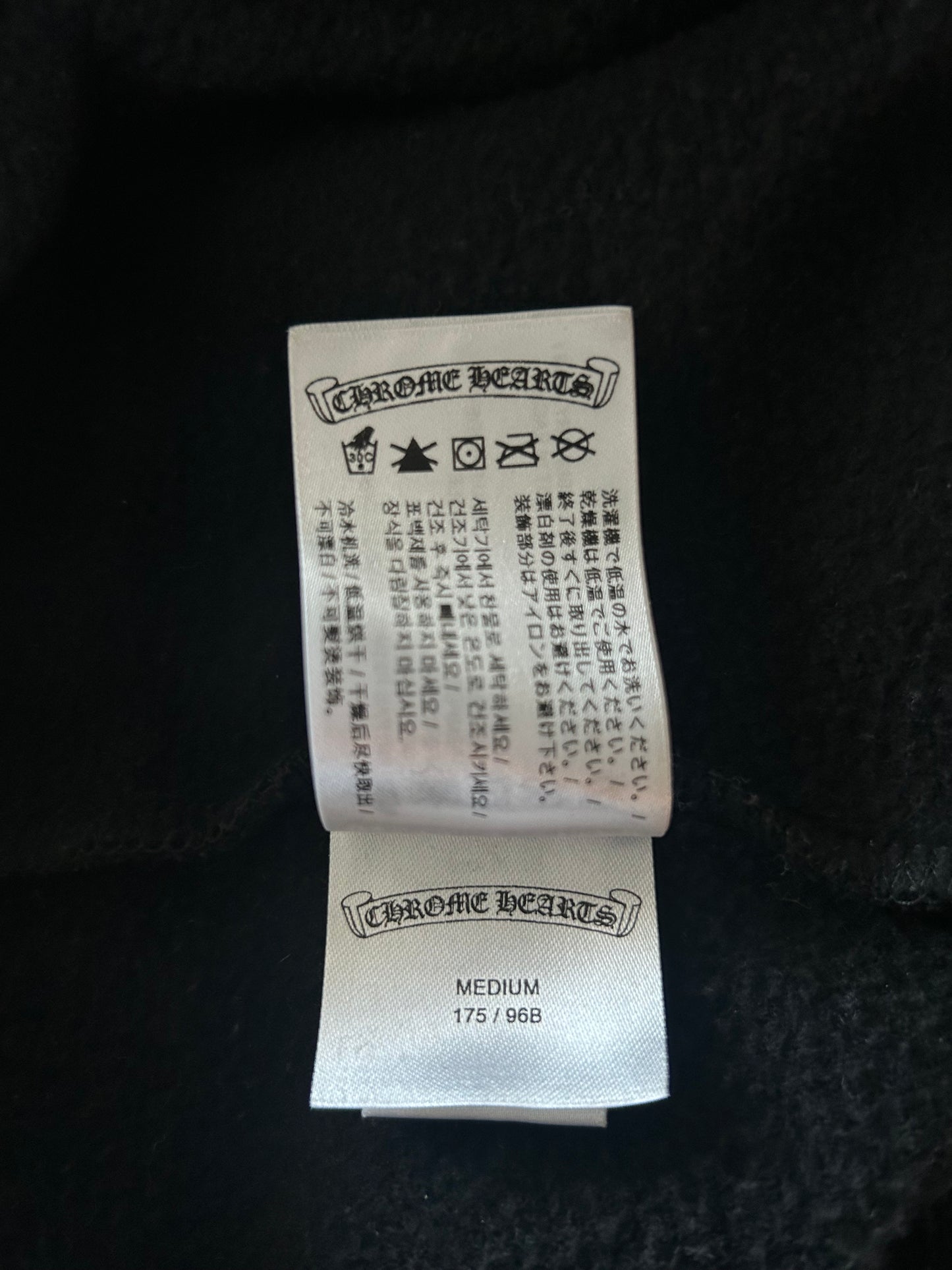 Chrome Hearts Black & Multicolor Foti Horseshoe Logo Hoodie