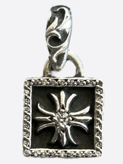 Chrome Hearts Silver & Diamond Cross Pendant