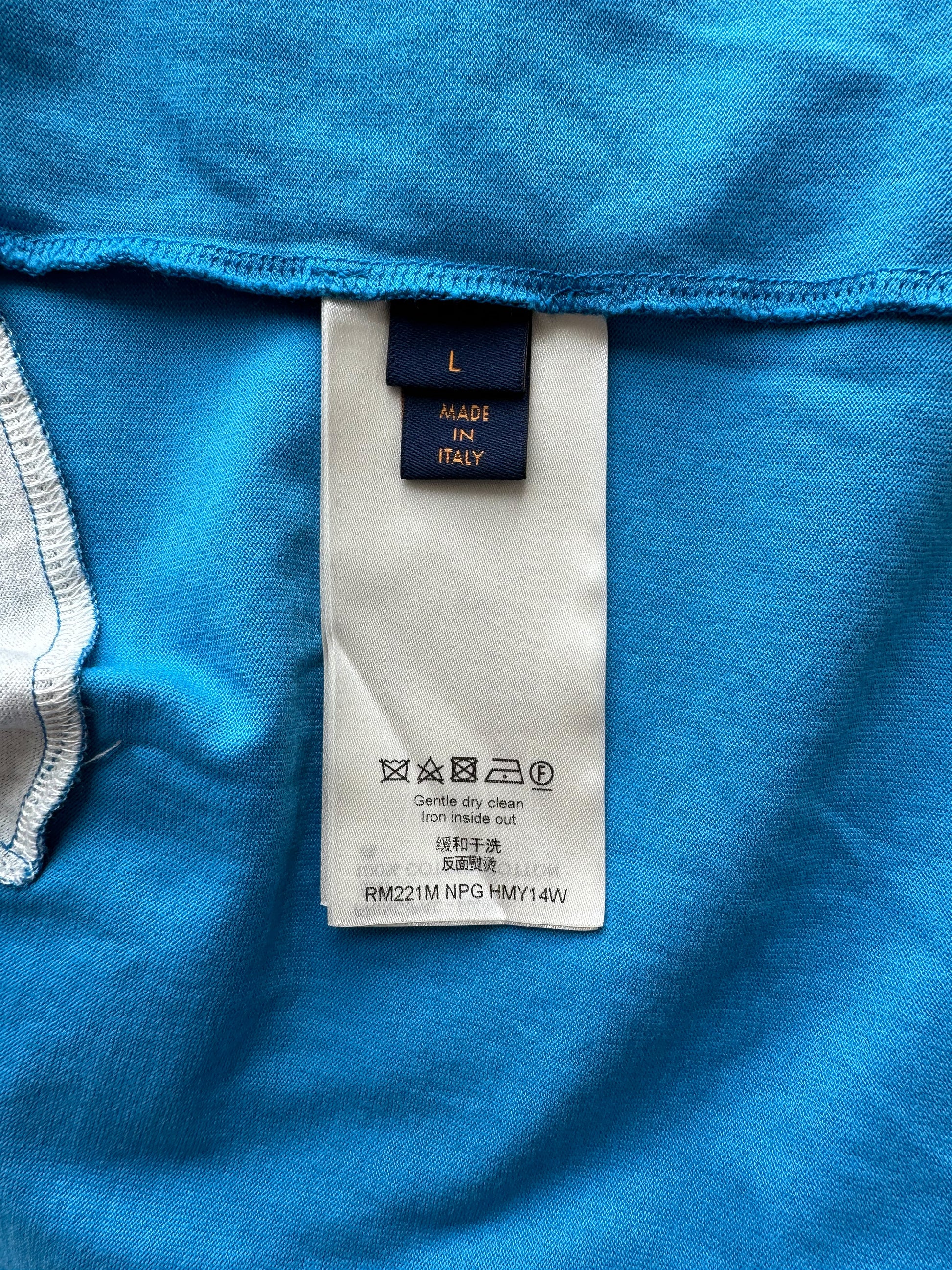 Louis Vuitton Louis Vuitton 2054 Intarsia Printed T-Shirt Blue/Multi के लिए  पुरुषों के लिए