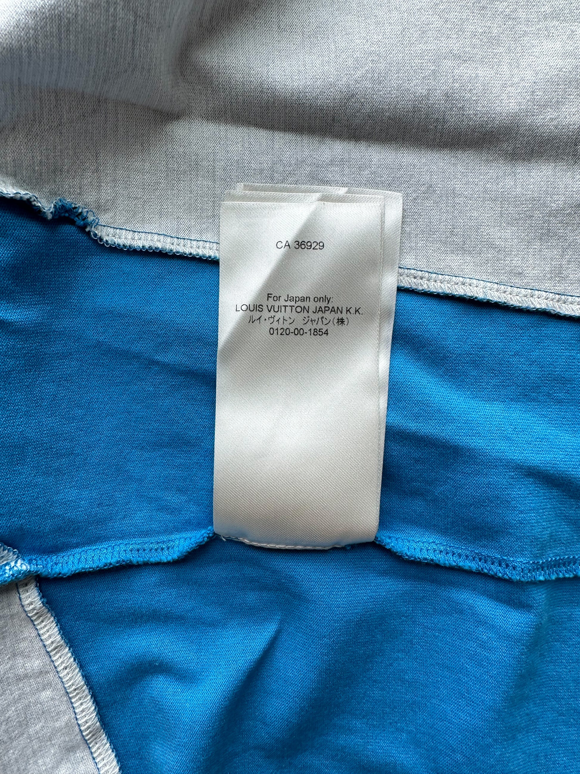 T-shirt Louis Vuitton Blue size XL International in Polyester - 34731564