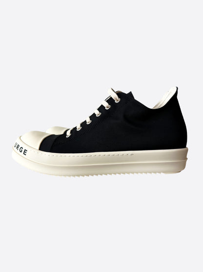 Rick Owens Drkshdw Black & White Stop Your Breath Low Top Women Sneakers