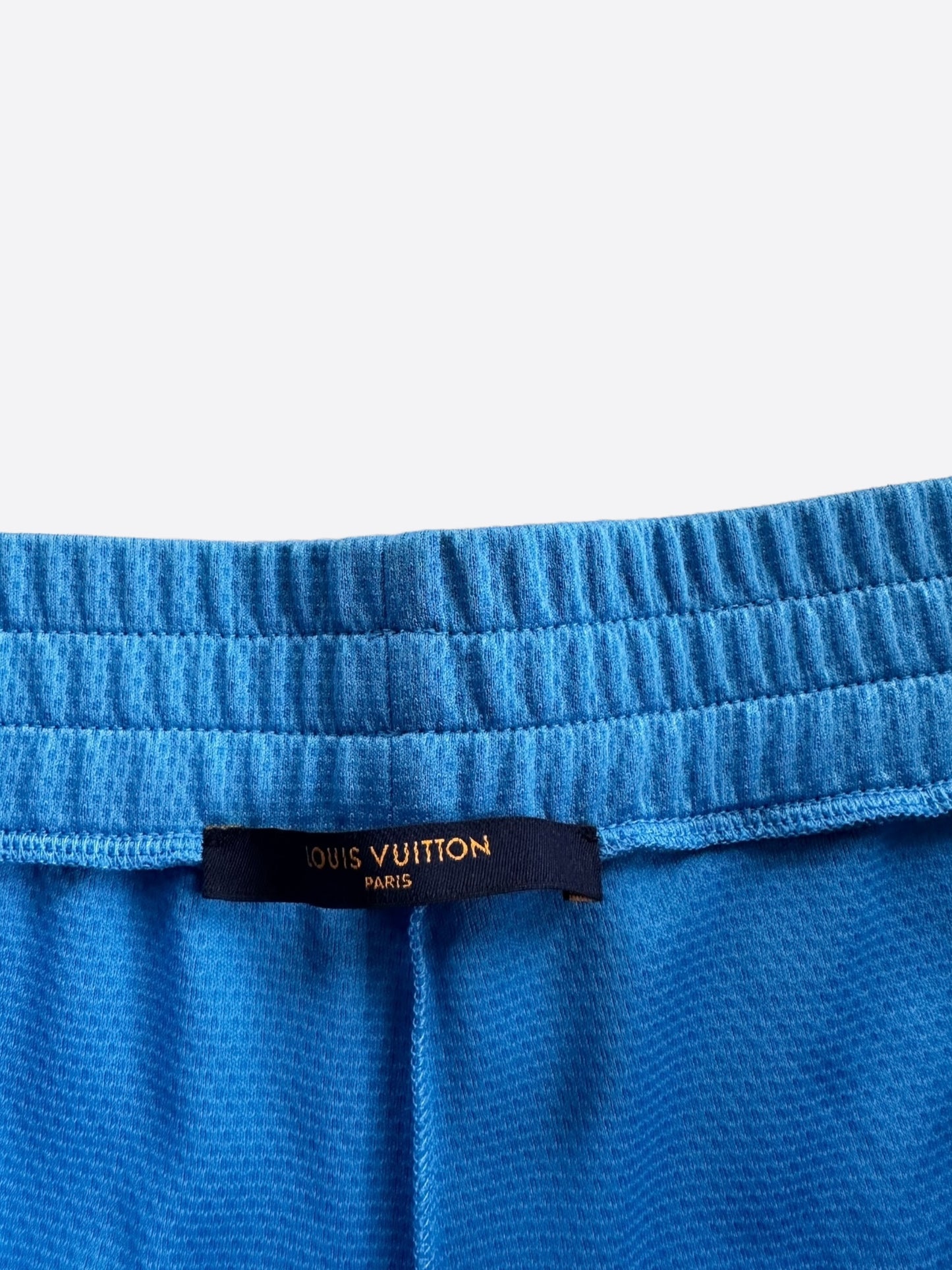 Louis Vuitton Blue Lightning Logo Shorts