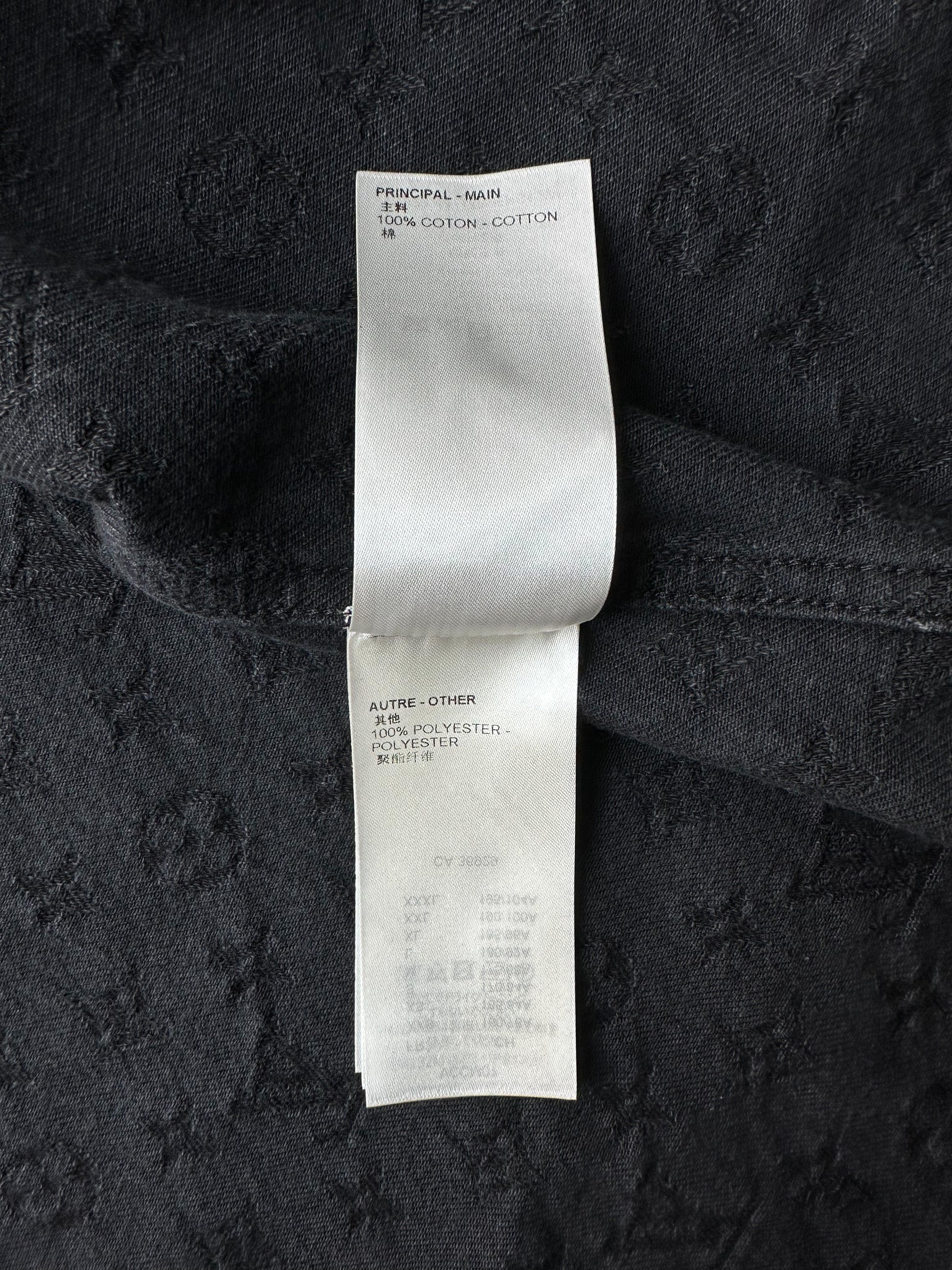 RETAIL] Louis Vuitton Embossed Monogram Black Baseball Shirt : r