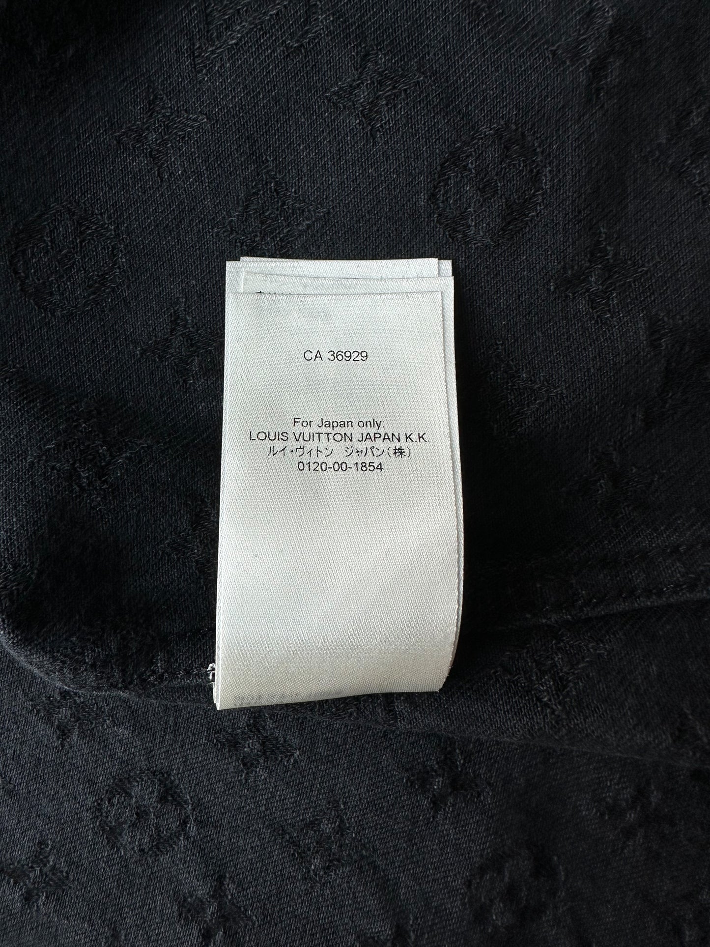 Louis Vuitton Monogram Denim Baseball Shirt BLACK. Size M0