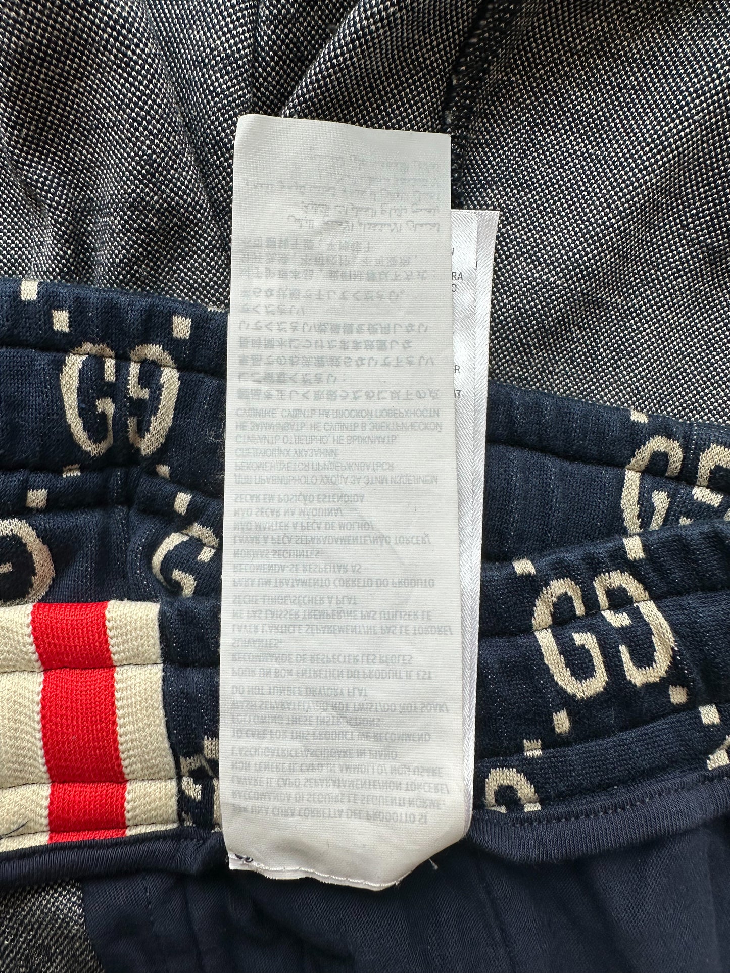 Gucci Blue & White GG Monogram Trackpants