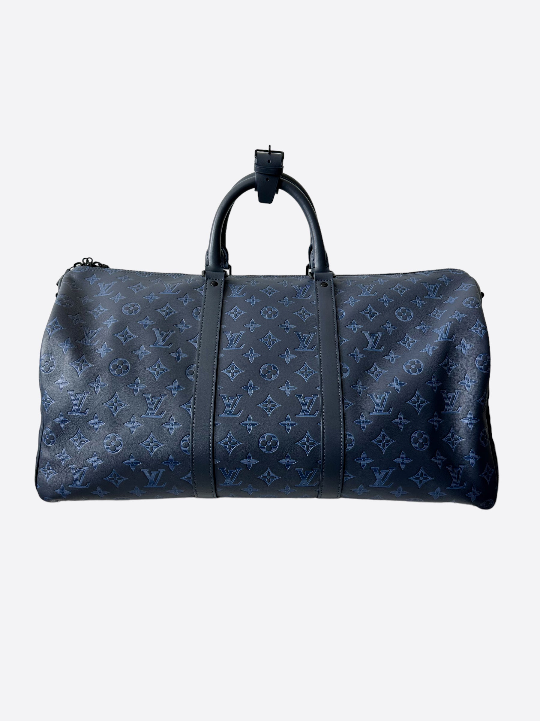 Pacific Blue Keepall Monogram Eclipse Louis Vuitton Preloved