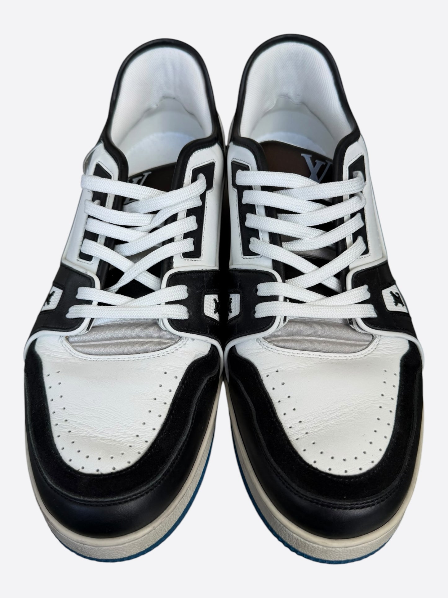Louis Vuitton Black & White Prism Trainers
