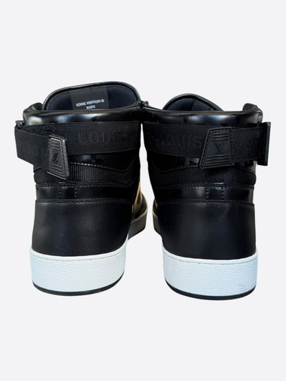 Louis Vuitton Black Monogram Rivoli High Top Sneakers