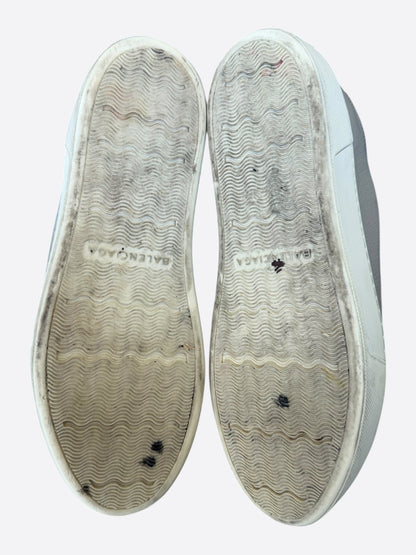 Balenciaga Grey & White Arena High Top Sneakers