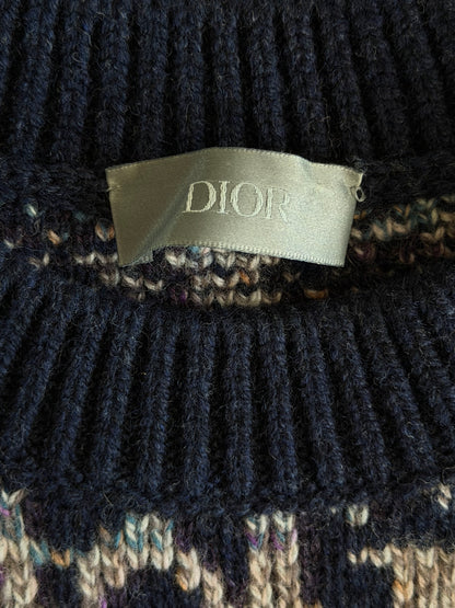 Dior Navy Oblique Wool Sweater