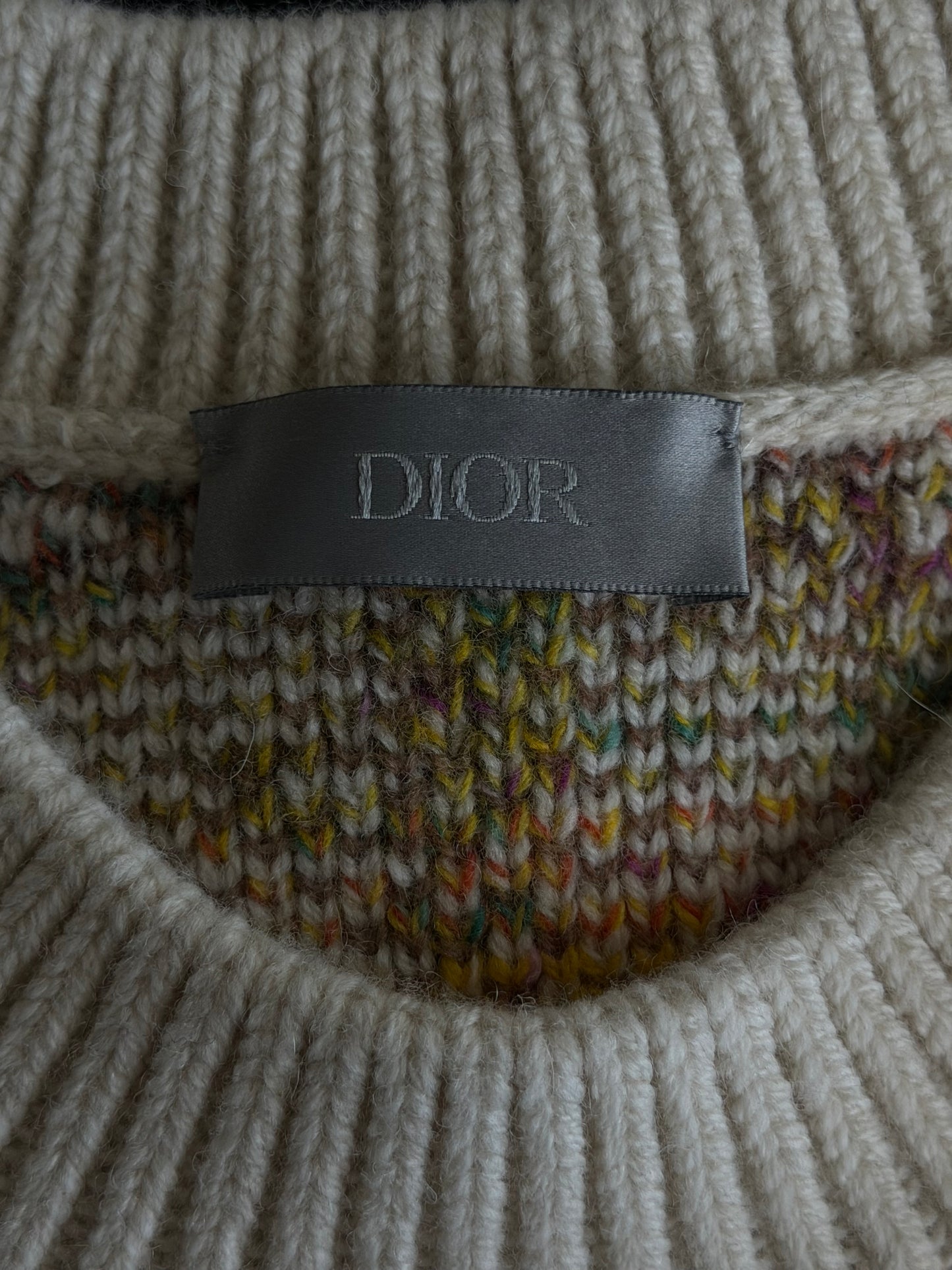 Dior Beige Oblique Wool Sweater