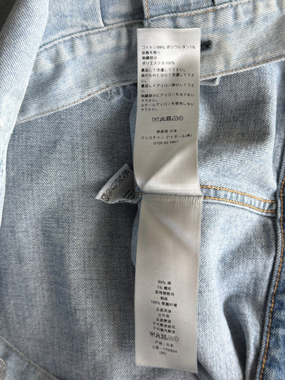 Dior Kenny Scharf Blue Embroidered Logo Denim Jacket