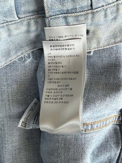 Dior Kenny Scharf Blue Embroidered Logo Denim Jacket