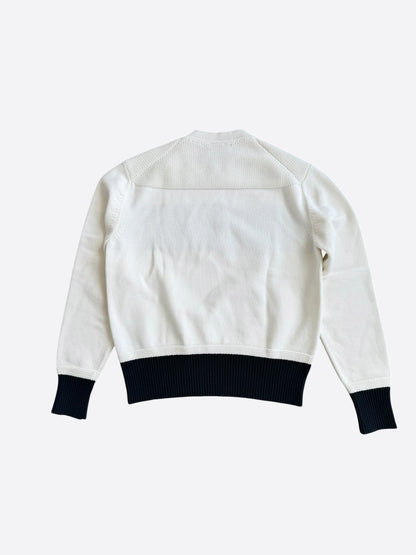 Dior Kenny Scharf White & Black Logo Knit Sweater